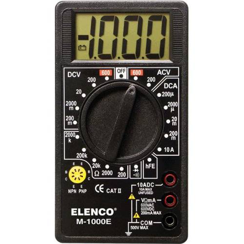 Elenco M1000E 멀티미터,전기,전압계,측정, M-1000