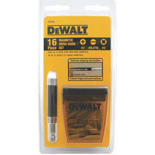 DEWALT DW2053CS 16-piece 드라이브 가이드 세트 clipstrip