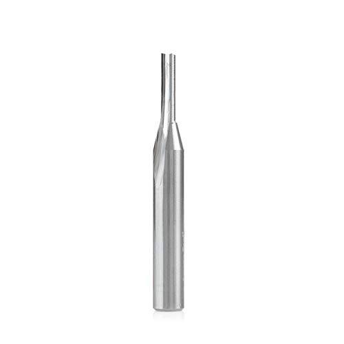 Amana Tool - 43530 솔리드 카바이드 싱글 ’O’ 플루트 스트레이트 프라인더,분쇄기 알루미늄 커팅 1/ 8 Dia