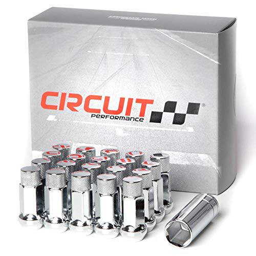 Circuit Performance  단조 스틸 Extended 육각 러그 너트 애프터마켓 휠: 12x1.5 크롬 - 20 피스 세트+  툴