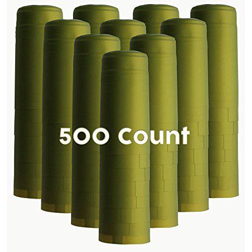 메탈릭,메탈 라임 그린 PVC 수축 Capsules-500 Count