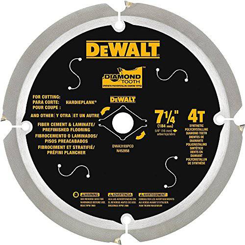 DEWALT DWA3193PCD 파이버 시멘트/ 코팅 톱날, 7-1/ 4