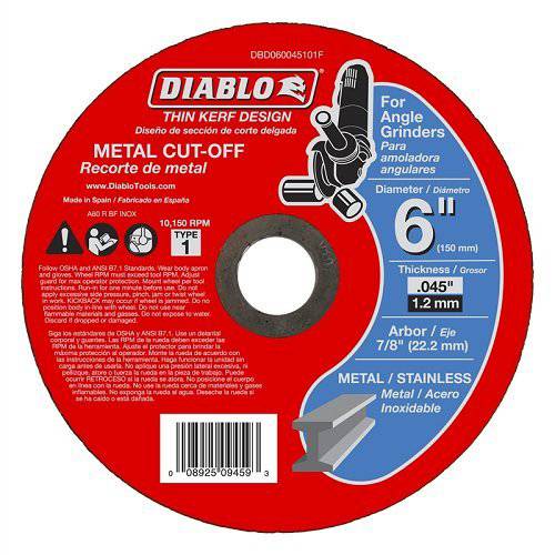 Freud-Diablo DB 6X.045X7/ 8IN MTL CO 1 TKERF