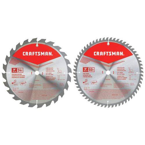 Craftsman 10-Inch 마이터쏘 블레이드 콤보 팩 CMAS210CMB