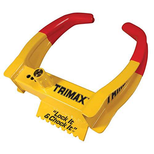 Trimax TCL75 디럭스 범용 고임목 Lock-Yellow/ 레드