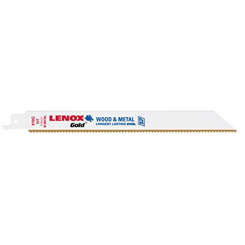 Lenox 21079B810GR 10 TPI 골드 파워 Arc 엣지 메탈 컷소 날,칼날 (25 팩), 8