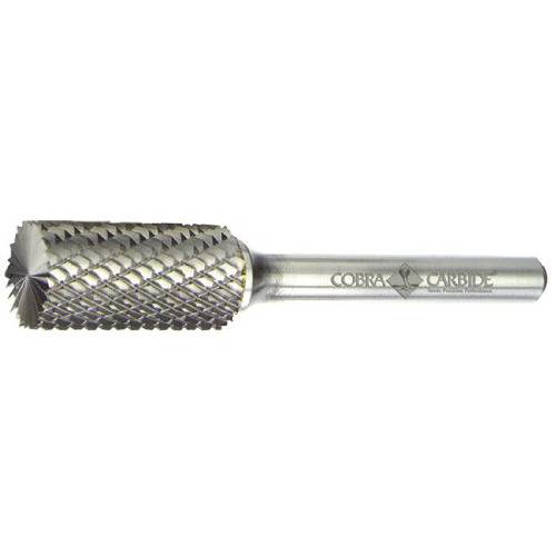 Cobra Carbide 10535 마이크로 그레인 솔리드 카바이드 Cylindrical 롱 Length Burr Radius End, 싱글 Cut, 쉐입 C SC-5L6, 1/ 4 생크 직경, 1/ 2 헤드 직경, 1 커팅 Length (팩 of 1)