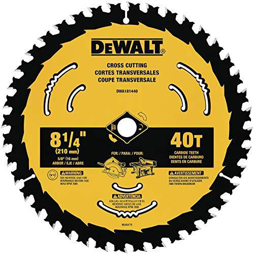 DEWALT DWA181440 8-1/ 4-Inch 40-Tooth 원형 톱날