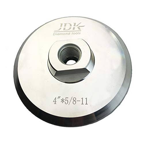 4 인치 알루미늄 백킹 JDK 061004R 후크 and 루프 패드 5/ 8’’-11 Arbor