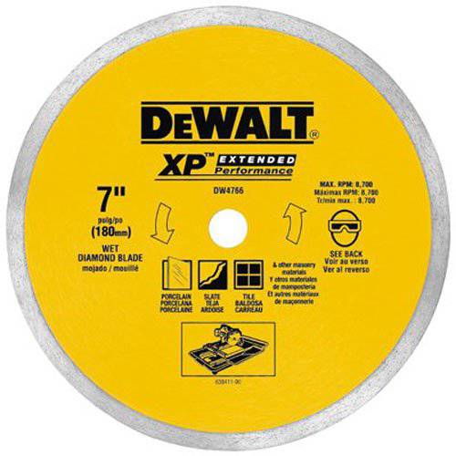 DEWALT DW4766 7-Inch by .060-Inch Porclean 타일 블레이드 Wet