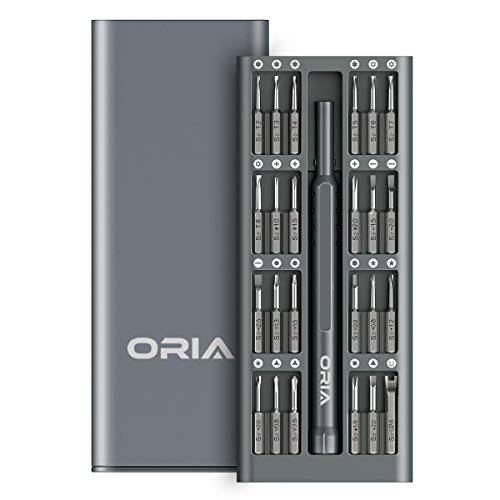 ORIA S2 스틸 드라이버 세트, 25 in 1 수리 공구세트 24 롱 팁 Moble 폰, 컴퓨터, PC, 태블릿, 태블릿PC and Other 디바이스