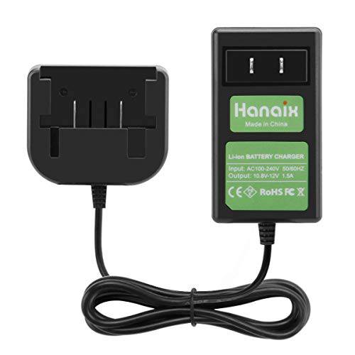 Hanaix New 10.8V-12V 리튬 배터리 충전기 호환가능한 블랙 and 데커 LBXR1512 배터리 드릴 툴 BDCD112 휴대용 충전기