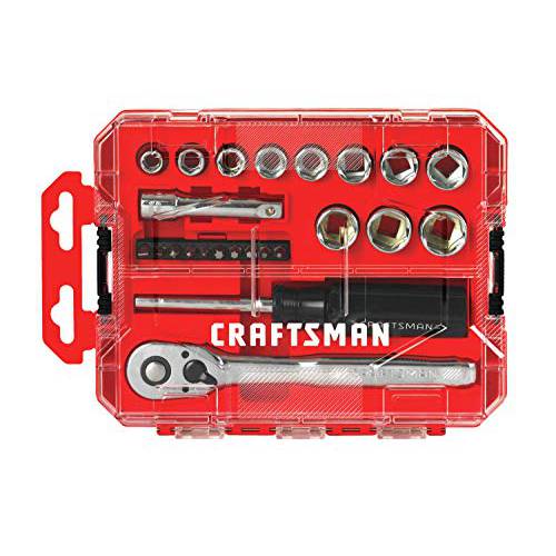 CRAFTSMAN 소켓 세트, 소형 매트릭, 3/ 8-Inch 드라이브, 24-Piece (CMMT12011)