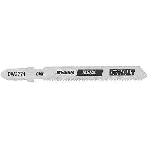 DEWALT DW3774-5 3-Inch 18TPI 미디엄 메탈 Cut 코발트 스틸 T-Shank 직소, 직쏘 블레이드 (5-Pack)