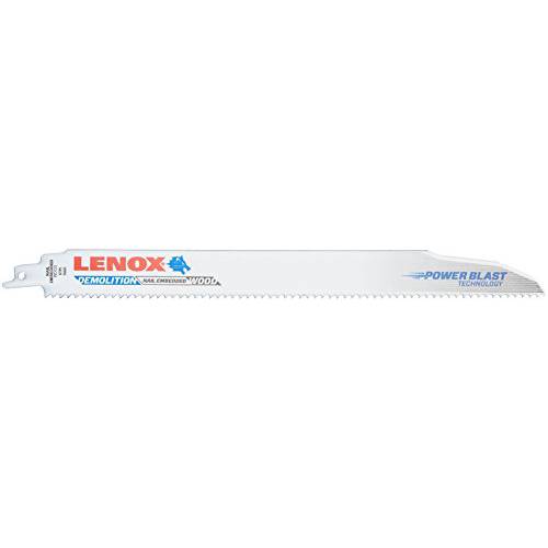 LENOX 툴 철거 컷소 블레이드 파워 블라스트 테크놀로지, Bi-Metal, 12-inch, 6 TPI, 5/ PK
