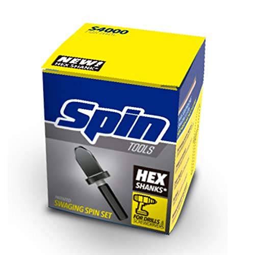 SPIN Tools S4000 4-Piece Swaging 회전 세트, 1/ 4, 3/ 8, 1/ 2, & 5/ 8in