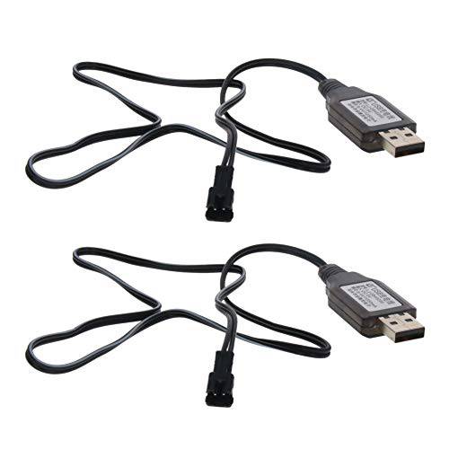 Fielect SM-2P Positive USB 충전 케이블 RC카 8.4V 250mA Ni-MH Ni-CD 배터리 2Pcs
