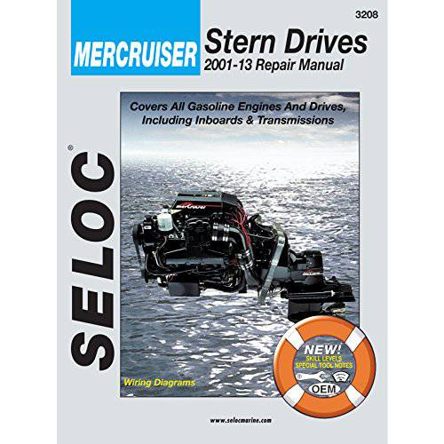 Sierra International Seloc 수동 18-03208 Mercrusier 스턴 드라이브 수리 2001-2013 가솔린 엔진&  드라이브 including Inboards&  전송