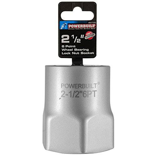 Powerbuilt 647065 2-1/ 2-Inch 6-Point 육각 휠 베어링 잠금너트 소켓