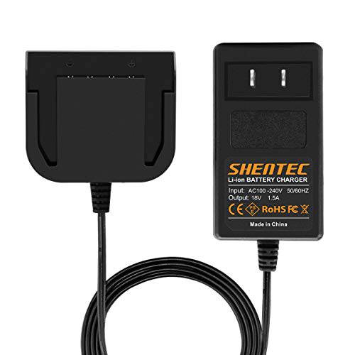 Shentec 18V 리튬 배터리 충전기 호환가능한 RIDGID R840085 AC840089 AC840085 R840083 R840086 R840087 R840089 R86092 AC840086 Slide-in 스타일 배터리 (Not Ni-MH/ Ni-Cd 배터리)