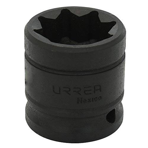 URREA 임팩트소켓, 육각비트소켓 - 3/ 4” 8-Point 소켓 1/ 2 드라이브& 블랙Oxide 코팅 - 7424S