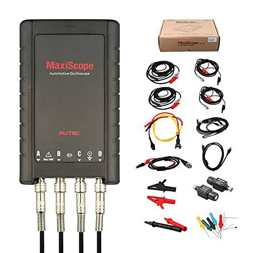 Autel MaxiScope MP408 4-Channel 자동차 oscilloscope Works PC or MS 태블릿, 태블릿PC (MS908S MS908S 프로 MS908CV MK908 MK908P MS906BT MK906BT MS906TS MS Elite) Reads and 디스플레이 전자 신호