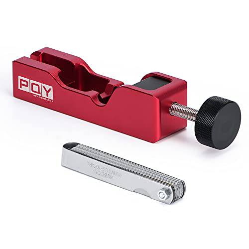 PQY 범용 점화플러그 틈새 툴 호환가능한 Most 10mm 12mm 14mm 16mm 점화플러그S (레드+ 필러 게이지)