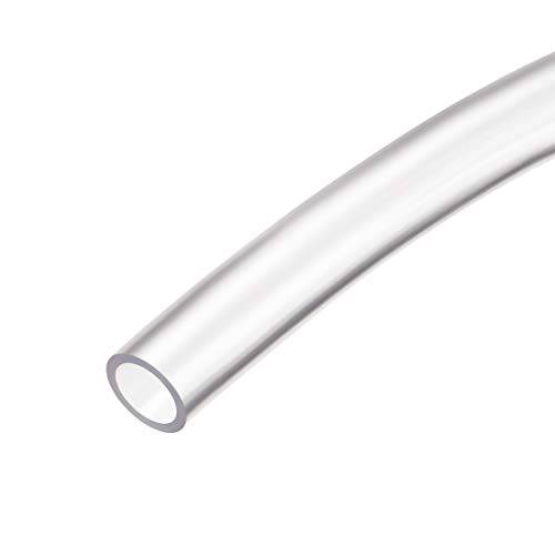 uxcell PVC 클리어 비닐 배관, 8mm(5/ 16) x 10mm(3/ 8) 플라스틱 튜브 플렉시블 워터 파이프 5m