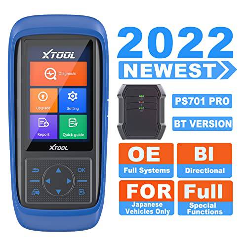 XTOOL PS701 프로 블루투스 진단 툴 Japanese 차량 2022, OE 모든 시스템 진단, 선택형 컨트롤, 풀 스페셜 기능, ABS 샘, 프리 와이파이 업데이트