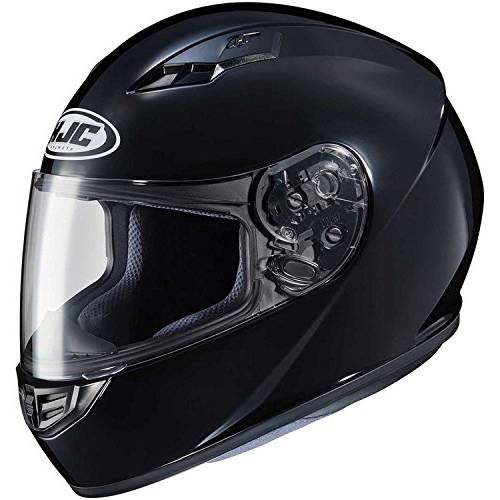 HJC 솔리드 성인 CS-R3 스트리트 오토바이 헬멧 - 블랙/ 미디엄