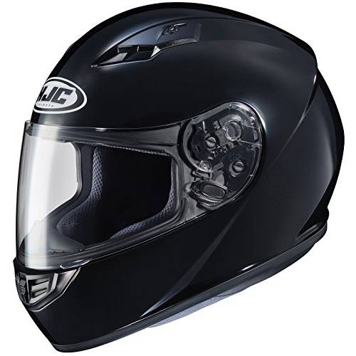 HJC Helmets CS-R3 Unisex-Adult 풀 페이스 솔리드 오토바이 헬멧 (블랙, XX-Large)