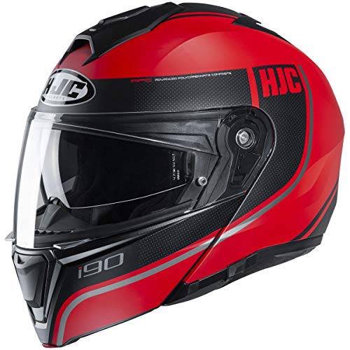 HJC i90 헬멧 - Davan (X-Large) (블랙/ 그레이)