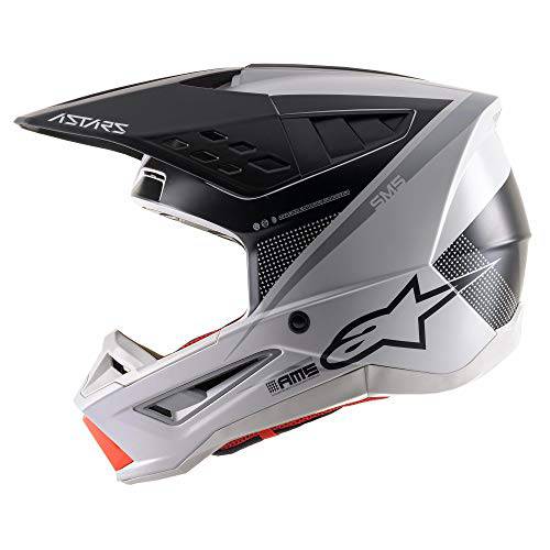 화이트/ 그레이/ 실버 Sz L Alpinestars SM5 레이온 헬멧