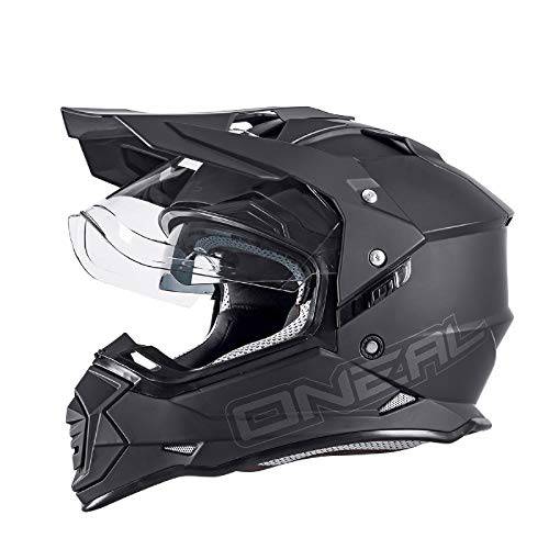 O’Neal 0817-502 Unisex-Adult Full-face 스타일 시에라 II 헬멧 플랫 블랙 S 55 56cm 스몰