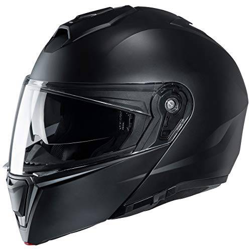 HJC i 90 Men’s 스트리트 오토바이 헬멧 - Semi-Flat 블랙/ 2X-Large