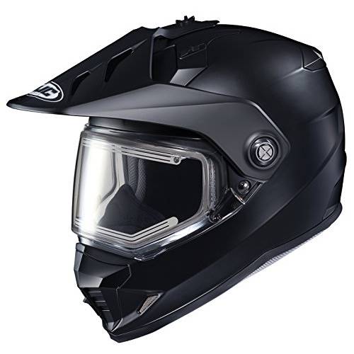 HJC DS-X1 솔리드 스노우 헬멧 전기,전동 쉴드 매트 블랙 (블랙, X-Large)
