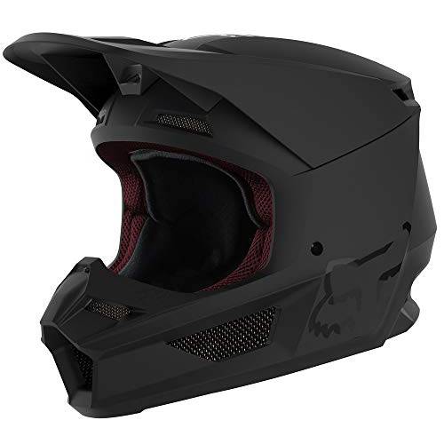 Fox 레이싱 powersports-Helmets YTH V1 매트 블랙 헬멧