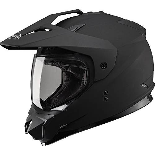 Gmax GM11D 듀얼 스포츠 풀 페이스 헬멧 (플랫 블랙, XX-Large)