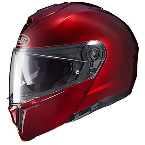 HJC Unisex-Adult Flip-Up i90 모듈식 헬멧 (와인, MD)