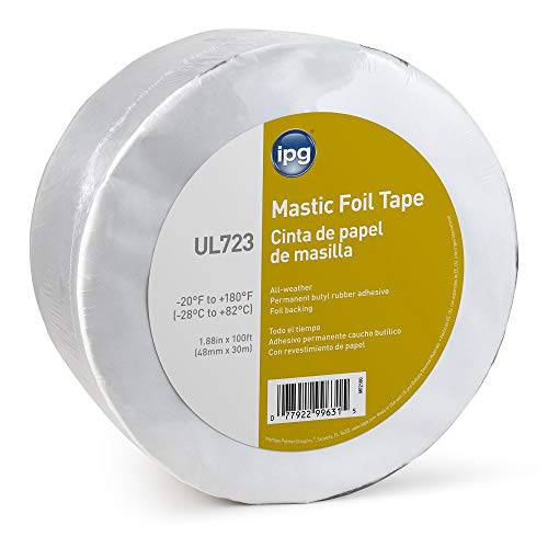 IPG - MF2100 ALF 부틸 Mastic 포일 테이프, 1.88 × 100 ft, (싱글 롤)