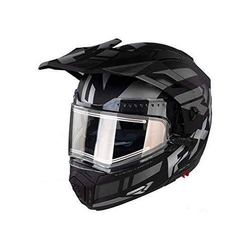 FXR Maverick 모듈식 팀 헬멧 전기,전동 쉴드 2020 (블랙 Ops - X-Small)