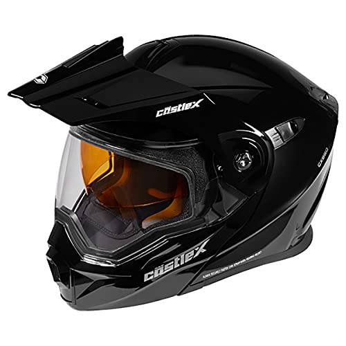 캐슬 X EXO-CX950 모듈식 스노우모빌 헬멧 솔리드 블랙 2XL