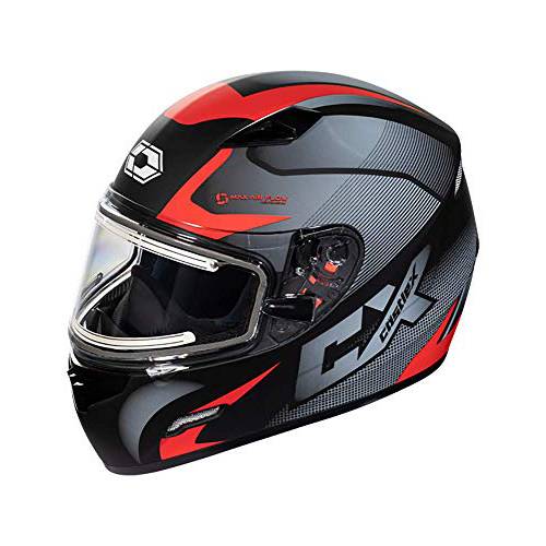 캐슬 X Mugello 스쿼드 전기,전동 스노우모빌 헬멧 in 레드 사이즈 XL