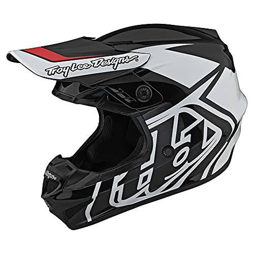Troy Lee 디자인 GP 과부하 카모 풀 페이스 성인 오프로드 크로스 헬멧 경량. Adventure, 먼지 자전거, SXS, 파워스포츠. 유니섹스. (라지, 블랙/ 화이트)