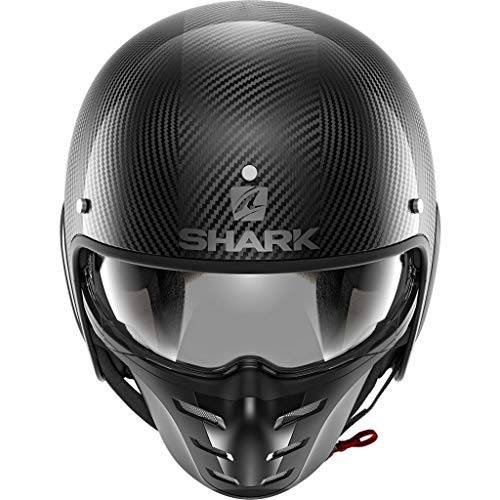 Shark Unisex-Adult 풀 페이스 S DRAK 2 Skin-Carbon/ 실버/ Black-L. (멀티, L)