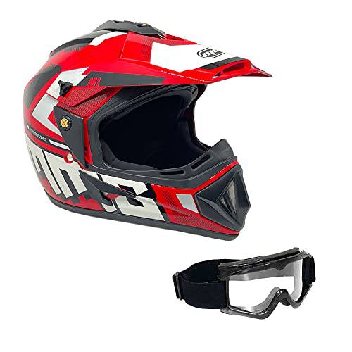 MMG 성인 오토바이 오프로드 헬멧 모델 31 도트 - MX ATV 먼지 자전거 크로스 UTV - 고글