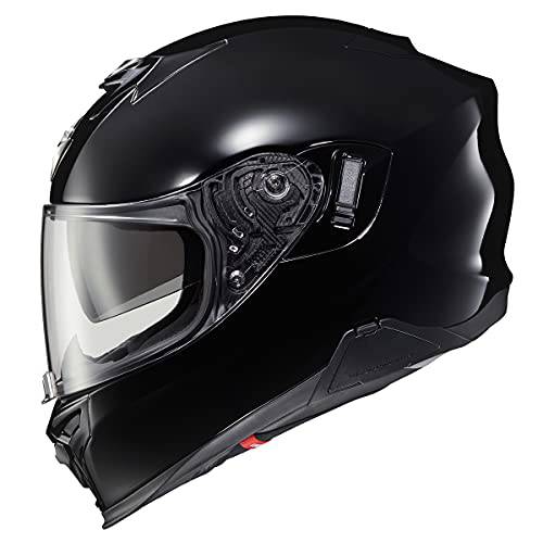 EXO-T520 풀 페이스 헬멧 (광택 블랙, 라지)