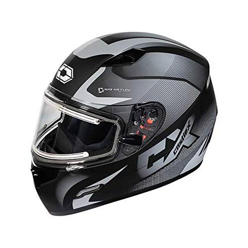 캐슬 X Mugello 스쿼드 전기,전동 스노우모빌 헬멧 in 그레이 사이즈 XL