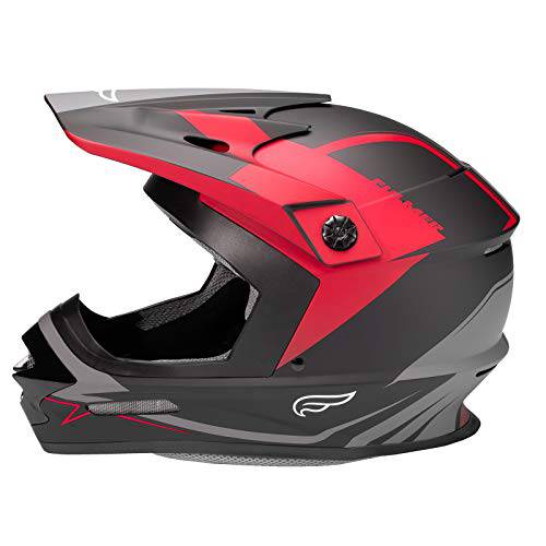 Fulmer 204 MPX 성인 MX Off-Road 헬멧 도트인증 - 매트 레드, 라지