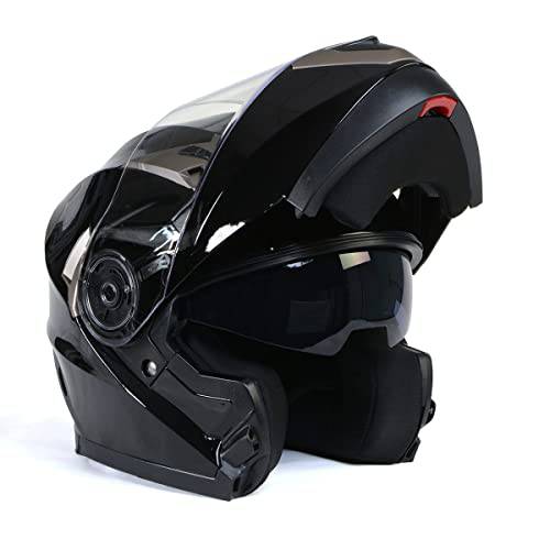 밀워키 헬멧 MPH9806DOT ’Ionized’ 광택 블랙 Advanced 오토바이 모듈식 헬멧 드롭 다운 썬바이저 - X-Large